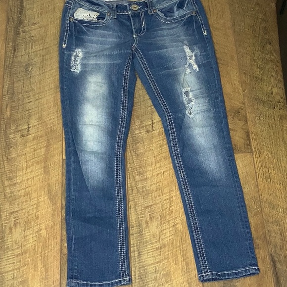Red Camel distressed ripped jeans size 7 - Picture 4 of 6